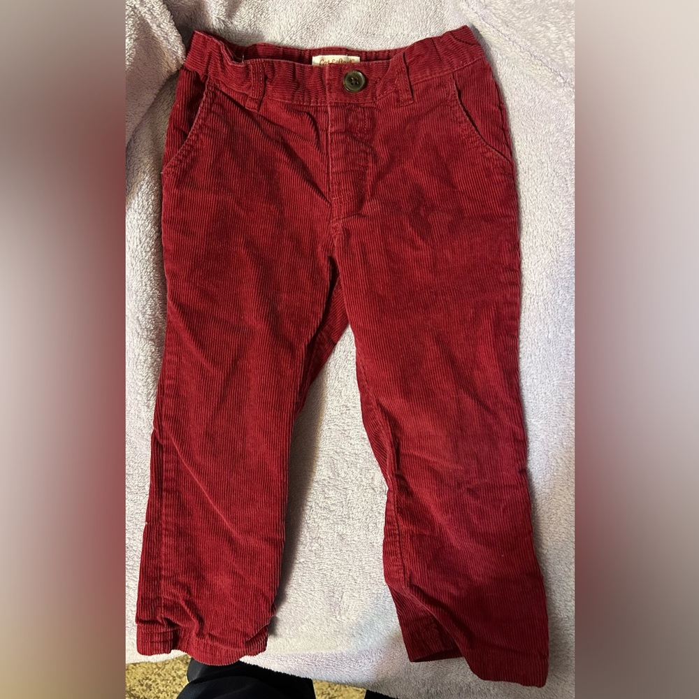 Cat & Jack Burgundy Corduroy Pants